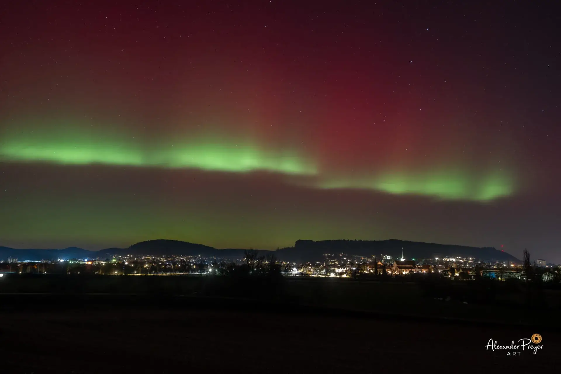 Polarlichter über Hammelburg